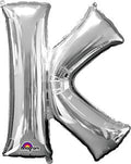 Silver Letter K 34 Inch