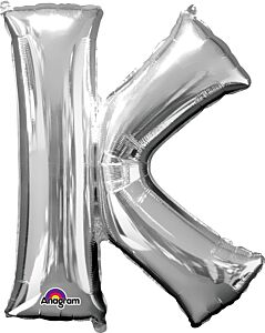 Silver Letter K 34 Inch