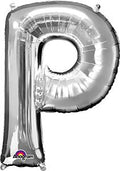 Silver Letter P 34 Inch