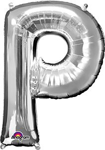 Silver Letter P 34 Inch