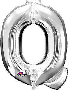 Silver Letter Q 34 Inch