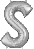 Silver Letter S 34 Inch