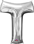 Silver Letter T 34 Inch