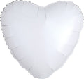 18 Inch Mylar White Heart